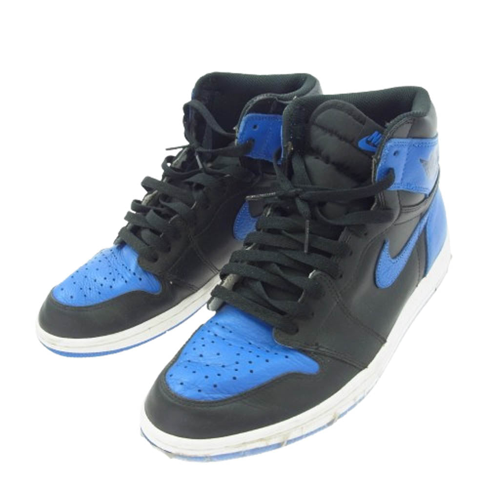 NIKE ナイキ 555088-007 Air Jordan 1 Retro High OG Royal (2017) エアジョーダン 1 レトロ ハイ OG ロイヤル (2017) スニーカー ブルー系 ブラック系 28.5cm【中古】