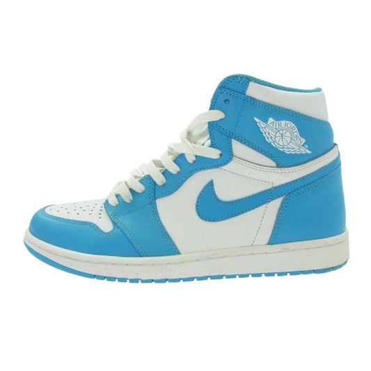 NIKE ナイキ 555088-117 AIR JORDAN ナイキ ジョーダン 1 Retro High UNC AJ1 レトロ ハイ スニーカー ライトブルー系 28.5cm【中古】