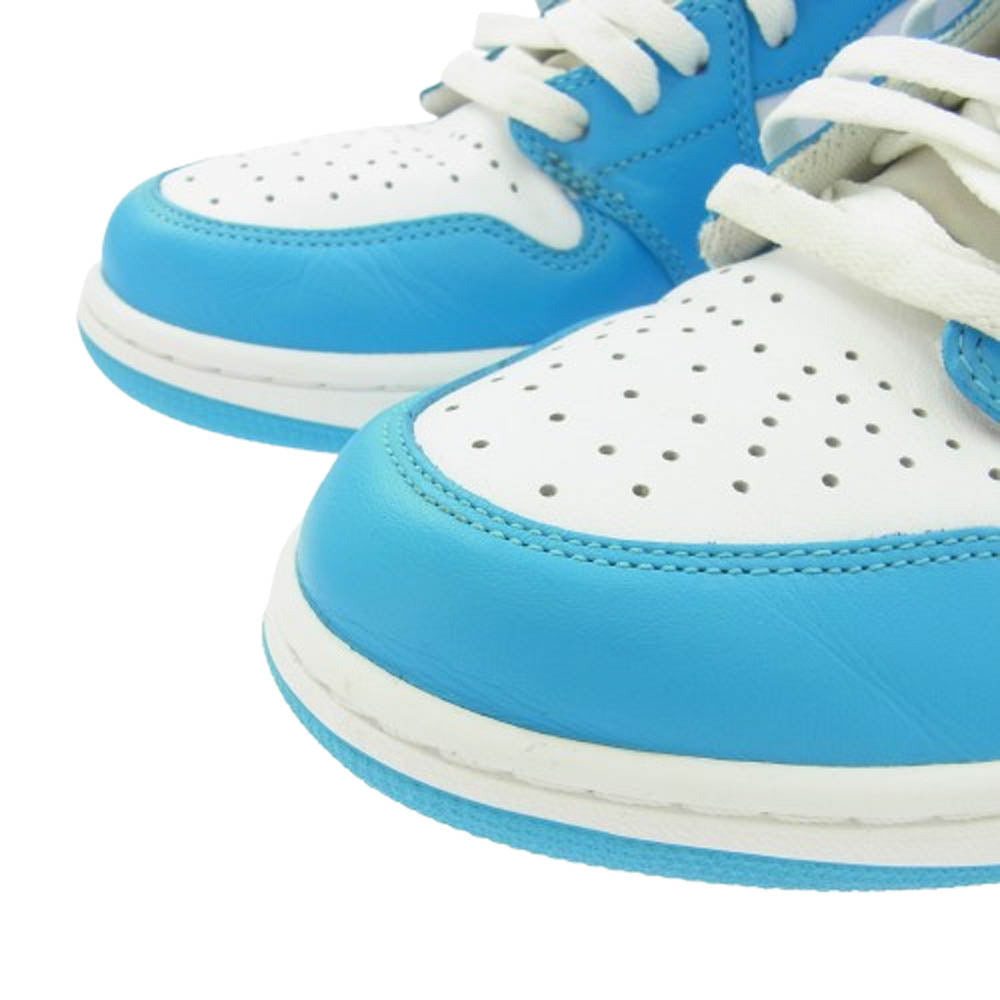 NIKE ナイキ 555088-117 AIR JORDAN ナイキ ジョーダン 1 Retro High UNC AJ1 レトロ ハイ スニーカー ライトブルー系 28.5cm【中古】
