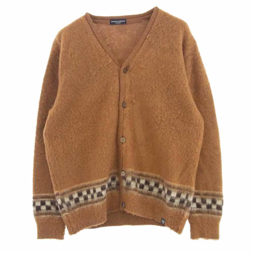 STANDARD CALIFORNIA スタンダードカリフォルニア SD Checker Cardigan チェッカー カーディガン ブラウン系 L【極上美品】【中古】