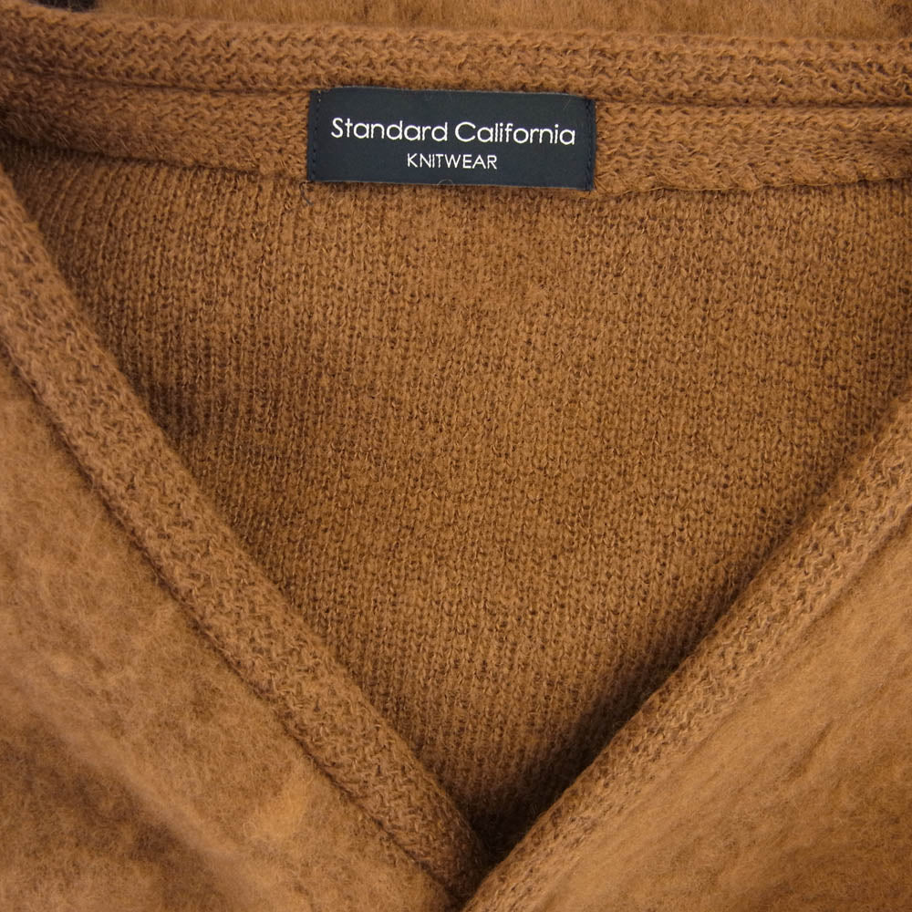 STANDARD CALIFORNIA スタンダードカリフォルニア SD Checker Cardigan チェッカー カーディガン ブラウン系 L【極上美品】【中古】
