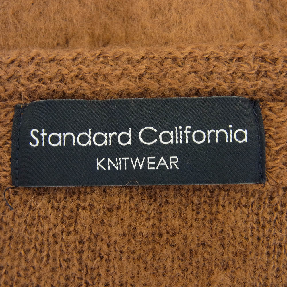 STANDARD CALIFORNIA スタンダードカリフォルニア SD Checker Cardigan チェッカー カーディガン ブラウン系 L【極上美品】【中古】
