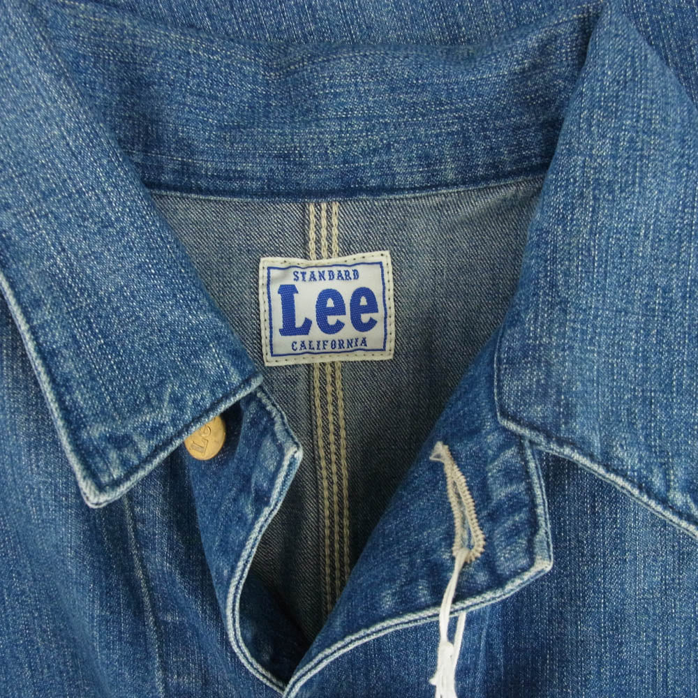 STANDARD CALIFORNIA スタンダードカリフォルニア OUCLA350 × Lee リー SD Coverall Jacket Vintage Wash  ヴィンテージ ウォッシュ デニム ジャケット カバーオール インディゴブルー系 L【極上美品】【中古】