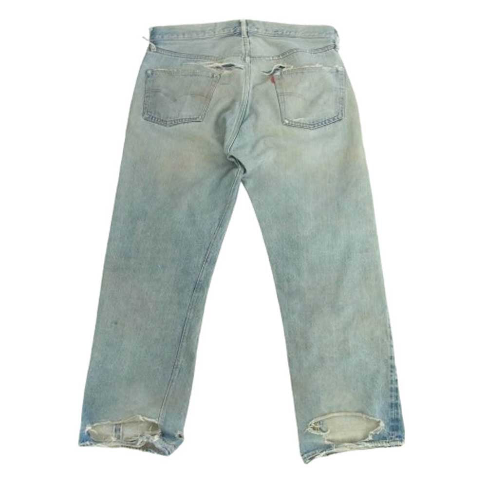 Levi's リーバイス ヴィンテージ 501 66前期 ボタン裏刻印6 不均等V 並行ステッチ デニムパンツ インディゴブルー系【中古】