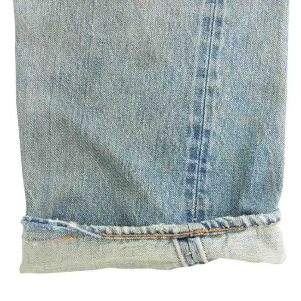 Levi's リーバイス ヴィンテージ 501 66前期 ボタン裏刻印6 不均等V 並行ステッチ デニムパンツ インディゴブルー系【中古】