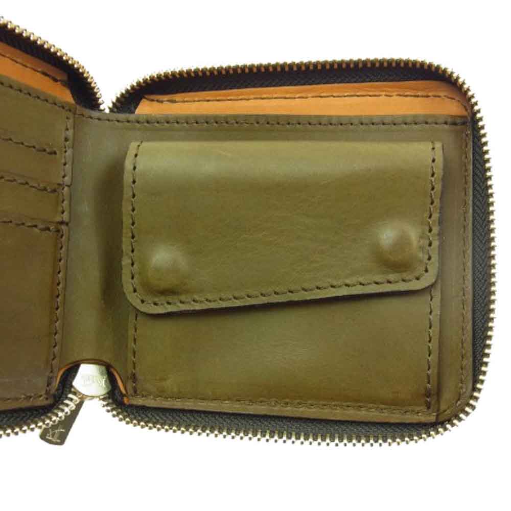 VASCO ヴァスコ VSC-700Z LEATHER VOYAGE ROUND ZIP SHORT WALLET レザー ラウンド ジップ ショート ウォレット 財布 ブラウン系【新古品】【未使用】【中古】