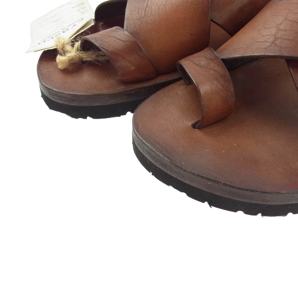 VASCO ヴァスコ VS-102 LEATHER NELSON SANDAL レザー ネルソン サンダル キャメル系 S【極上美品】【中古】