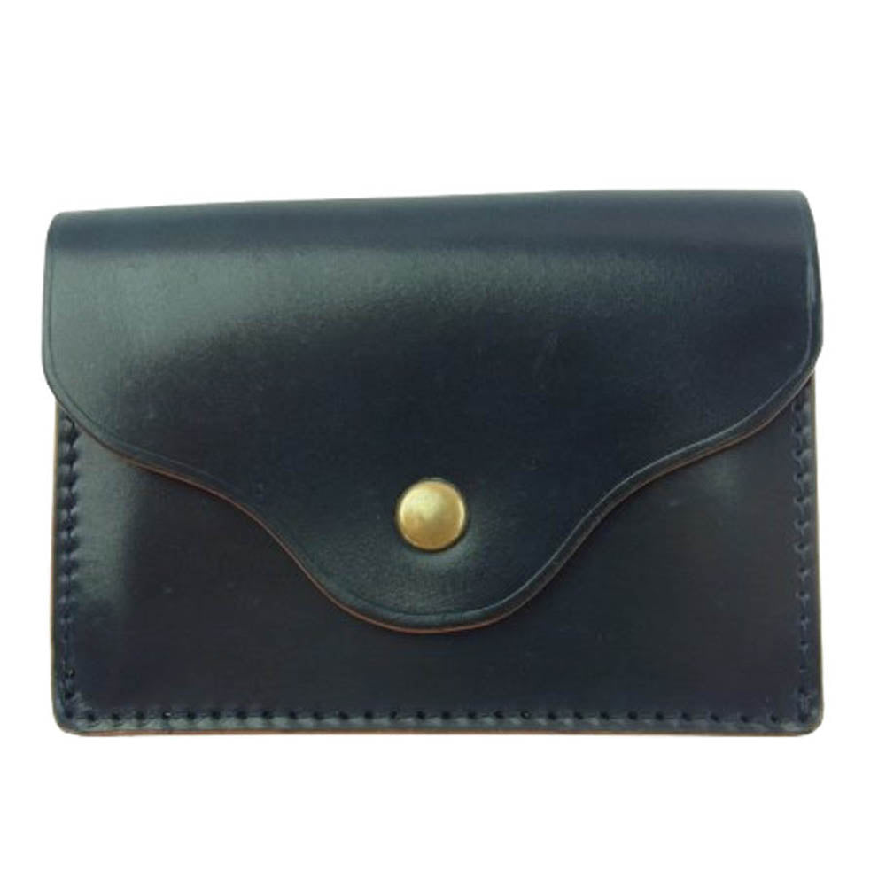 VASCO ヴァスコ VSC-702C HORWEEN  LEATHER GARRISON POCKET WALLET ホーウィンシェル コードバン レザー ポケット ウォレット 財布 ネイビー系【中古】