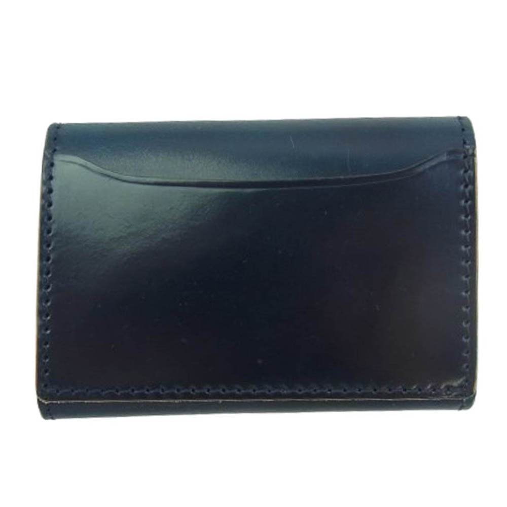 VASCO ヴァスコ VSC-702C HORWEEN  LEATHER GARRISON POCKET WALLET ホーウィンシェル コードバン レザー ポケット ウォレット 財布 ネイビー系【中古】