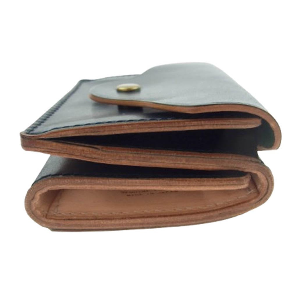 VASCO ヴァスコ VSC-702C HORWEEN  LEATHER GARRISON POCKET WALLET ホーウィンシェル コードバン レザー ポケット ウォレット 財布 ネイビー系【中古】