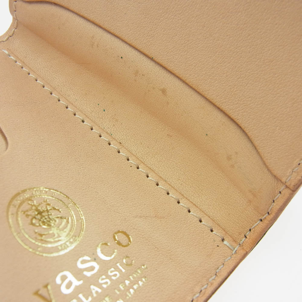 VASCO ヴァスコ VSC-702C HORWEEN  LEATHER GARRISON POCKET WALLET ホーウィンシェル コードバン レザー ポケット ウォレット 財布 ネイビー系【中古】