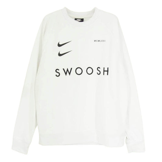 NIKE ナイキ CJ4841-100 AS M NSW SWOOSH CREW PK スウッシュ ロゴ スウェット カットソー ホワイト系 M【中古】