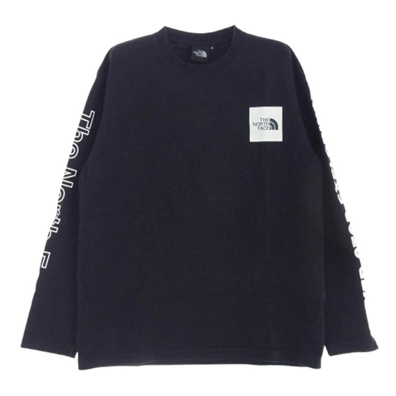 THE NORTH FACE ノースフェイス NT32042 Graphic Tee グラフィック バック プリント 長袖 Tシャツ ブラック系 M【中古】