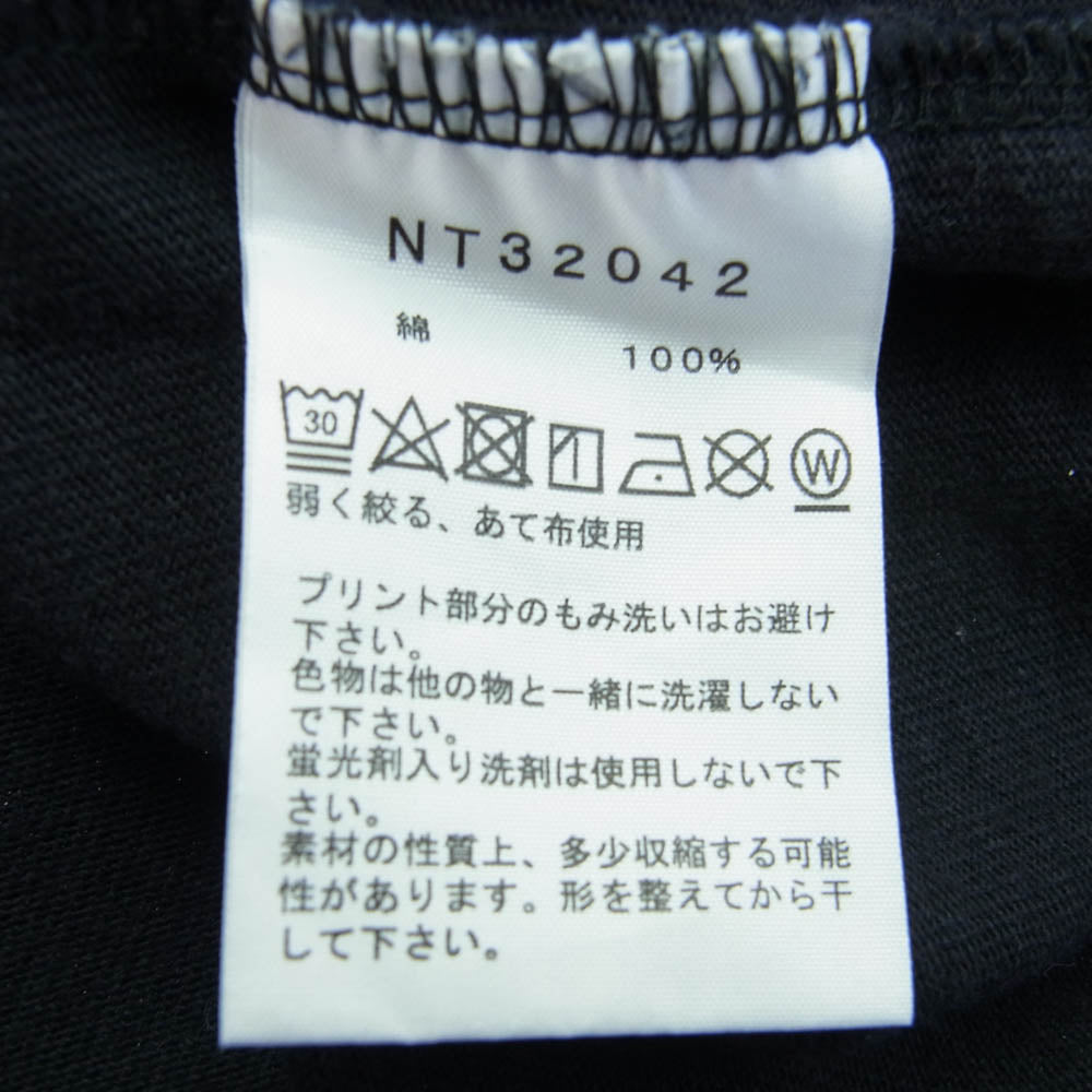 THE NORTH FACE ノースフェイス NT32042 Graphic Tee グラフィック バック プリント 長袖 Tシャツ ブラック系 M【中古】