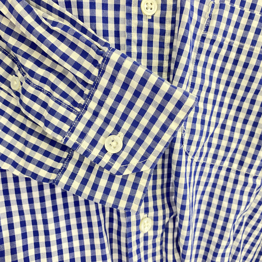 SOPHNET. ソフネット 17SS SOPH-170026 カモフラ ボタンダウン ギンガム チェック 長袖 シャツ ブルー系 M【中古】