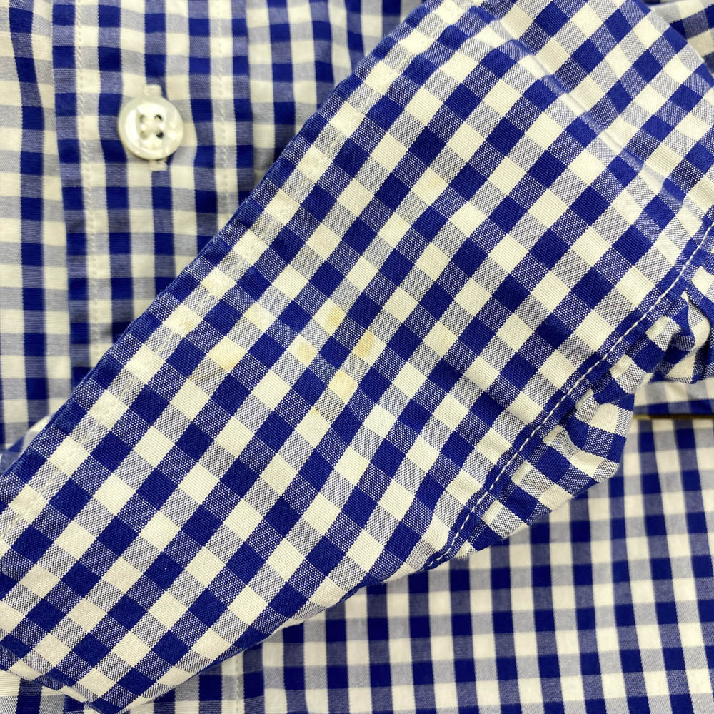 SOPHNET. ソフネット 17SS SOPH-170026 カモフラ ボタンダウン ギンガム チェック 長袖 シャツ ブルー系 M【中古】