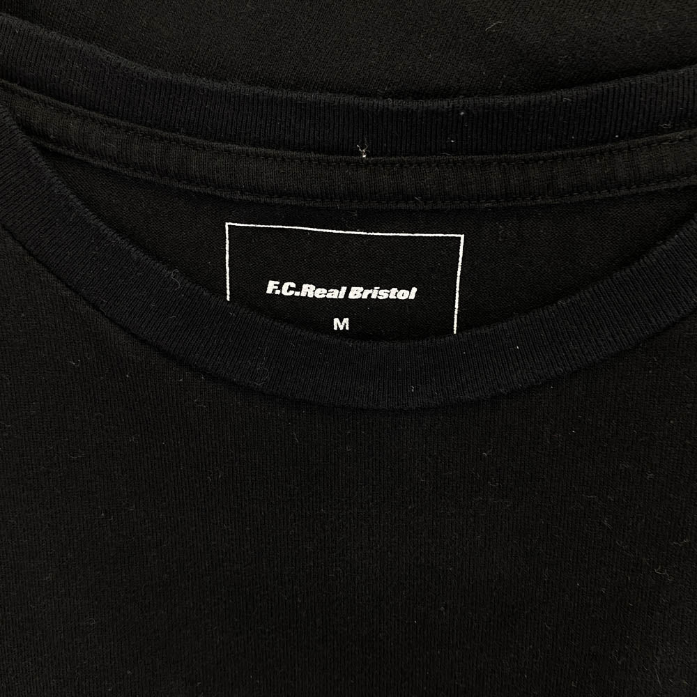 F.C.R.B. エフシーアールビー 18SS FCRB-180052 サポーター プリント クルーネック 半袖 Tシャツ ブラック系 M【中古】
