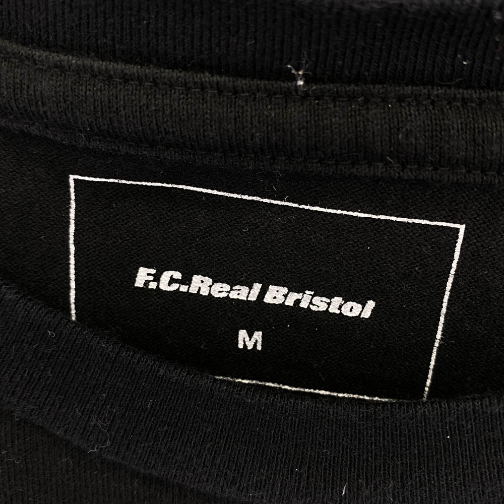 F.C.R.B. エフシーアールビー 18SS FCRB-180052 サポーター プリント クルーネック 半袖 Tシャツ ブラック系 M【中古】
