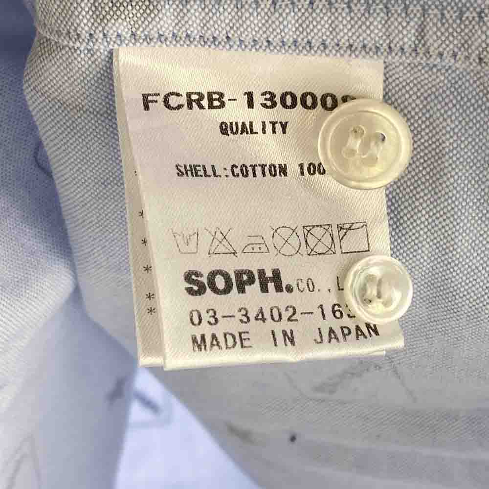 F.C.R.B. エフシーアールビー 13SS FCRB-130008 EMBLEM PRINT SHIRT エンブレム スター プリント 長袖 シャツ ライトブルー系 M【中古】