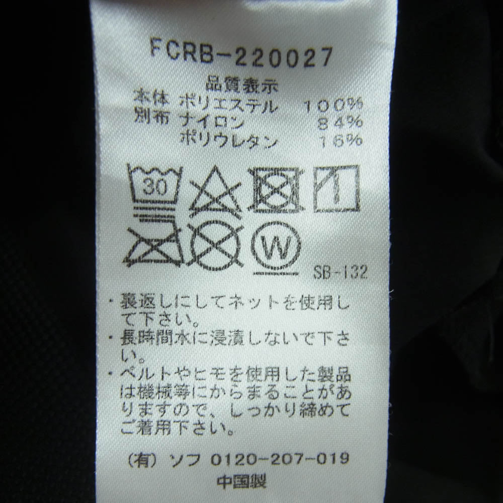 F.C.R.B. エフシーアールビー 22SS FCRB-220027 4WAY ACTIVE STRETCH RIBBED PANTS アクティブ ストレッチ リブ パンツ ブラック系 S【中古】
