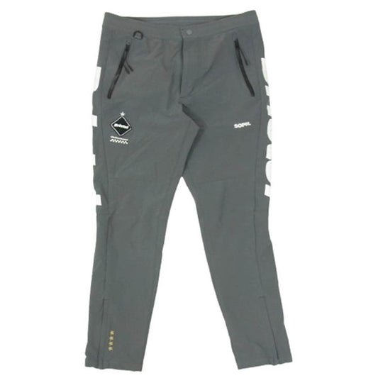 F.C.R.B. エフシーアールビー 19SS FCRB-190007 パッチ プリント ロゴ ナイロン ロング パンツ グレー系 M【中古】