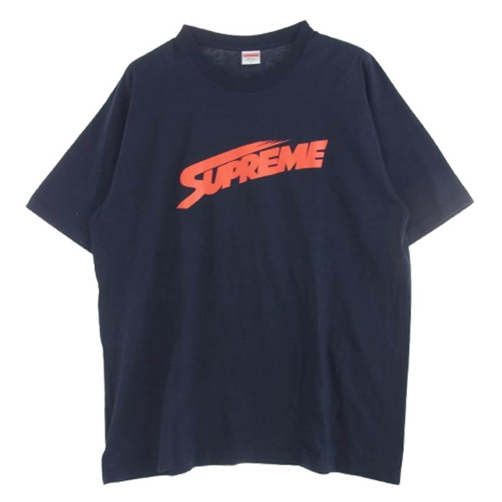 Supreme シュプリーム 23AW Mont Blanc Tee モンブラン ロゴプリント 半袖 Tシャツ ネイビー系 XL【中古】