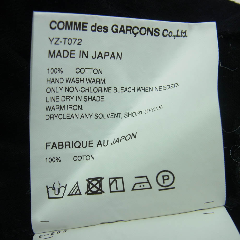 COMME des GARCONS コムデギャルソン YZ-T072 PLAY プレイ ハートワッペン 長袖 Tシャツ ブラック系 L【中古】