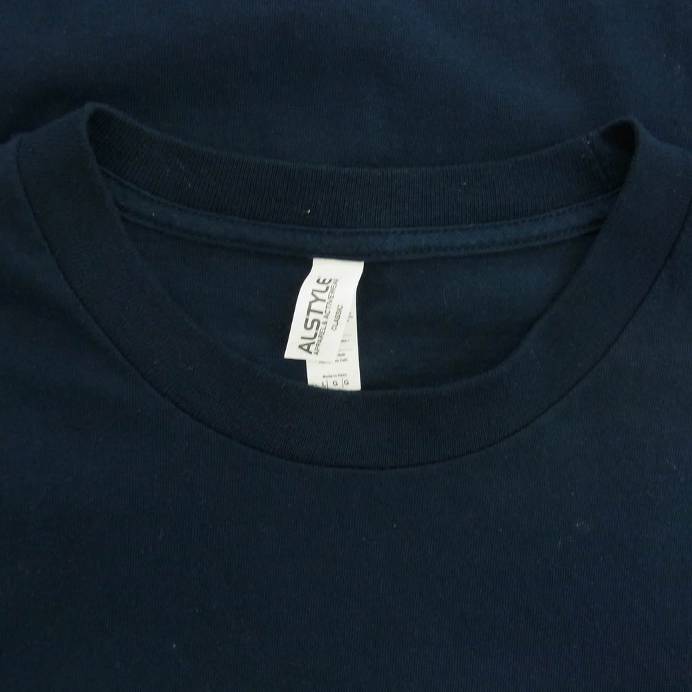 TENDERLOIN テンダーロイン 21SS TEE S.S 21 ロゴ プリント 半袖 Tシャツ ネイビー系 L【中古】