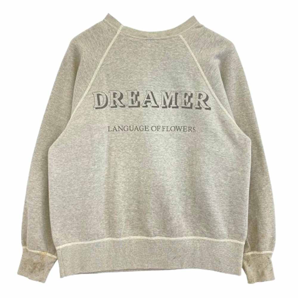 SAINT MICHAEL セントマイケル 24AW SM-YS1-0000-032 CREW SWT FLOWER GRAY フラワープリント ラグランスリーブ トレーナー スウェット グレー系 L【新古品】【未使用】【中古】