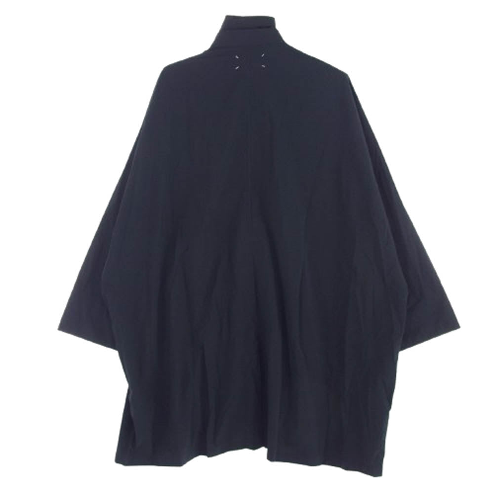 MAISON MARGIELA メゾンマルジェラ 25SS S51AH0139 1ライン Nylon Coat 900 四つタグ ドルマンスリーブ ナイロンコート ダークネイビー系 M【新古品】【未使用】【中古】