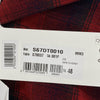 MAISON MARGIELA メゾンマルジェラ 23AW S67DT0010 × PENDLETON ペンドルトン 四つタグ オーバーサイズ チェック オープンカラー 長袖 シャツ レッド系 48【新古品】【未使用】【中古】