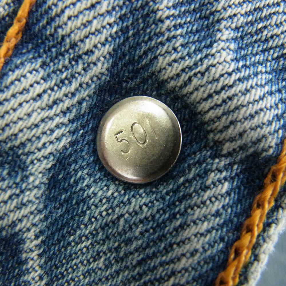 Levi's リーバイス USA製 90s 501 ボタン裏刻印501 デニム パンツ インディゴブルー系 W32【中古】