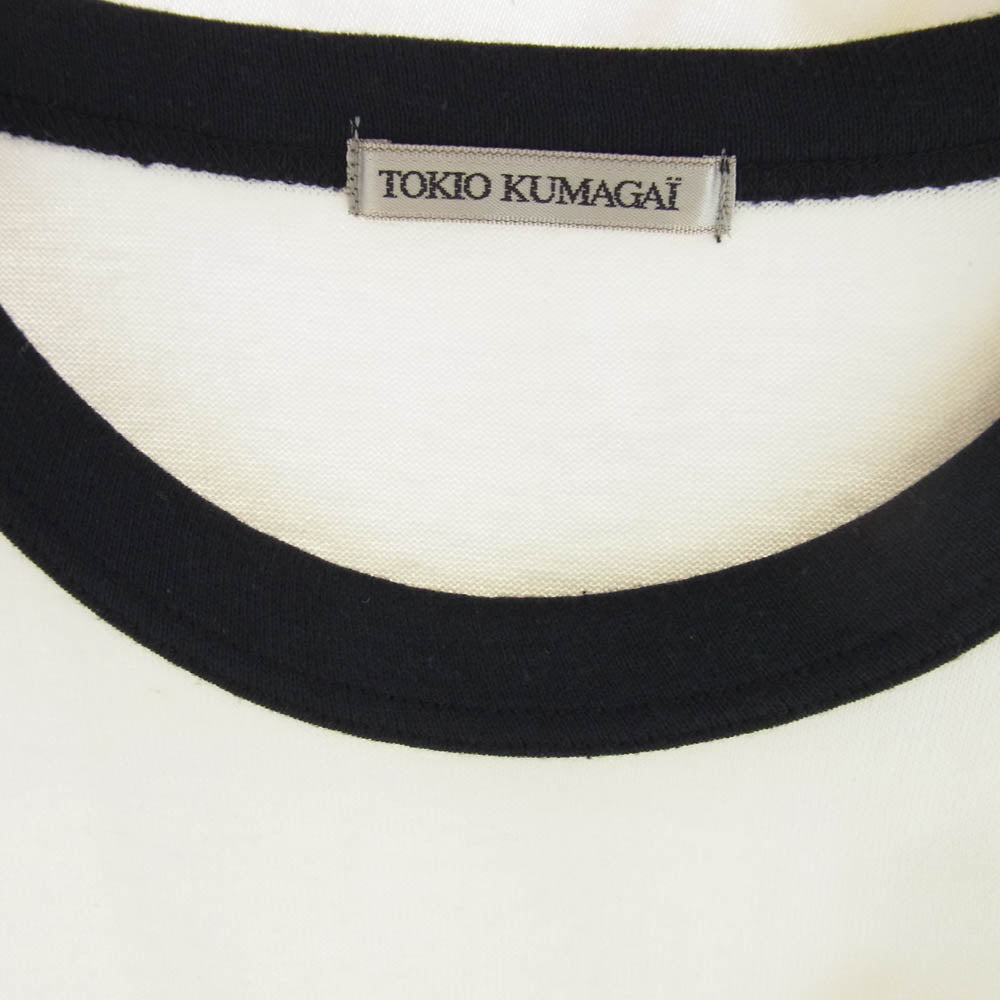 トキオクマガイ ロゴ 半袖 Tシャツ ホワイト系 M【中古】