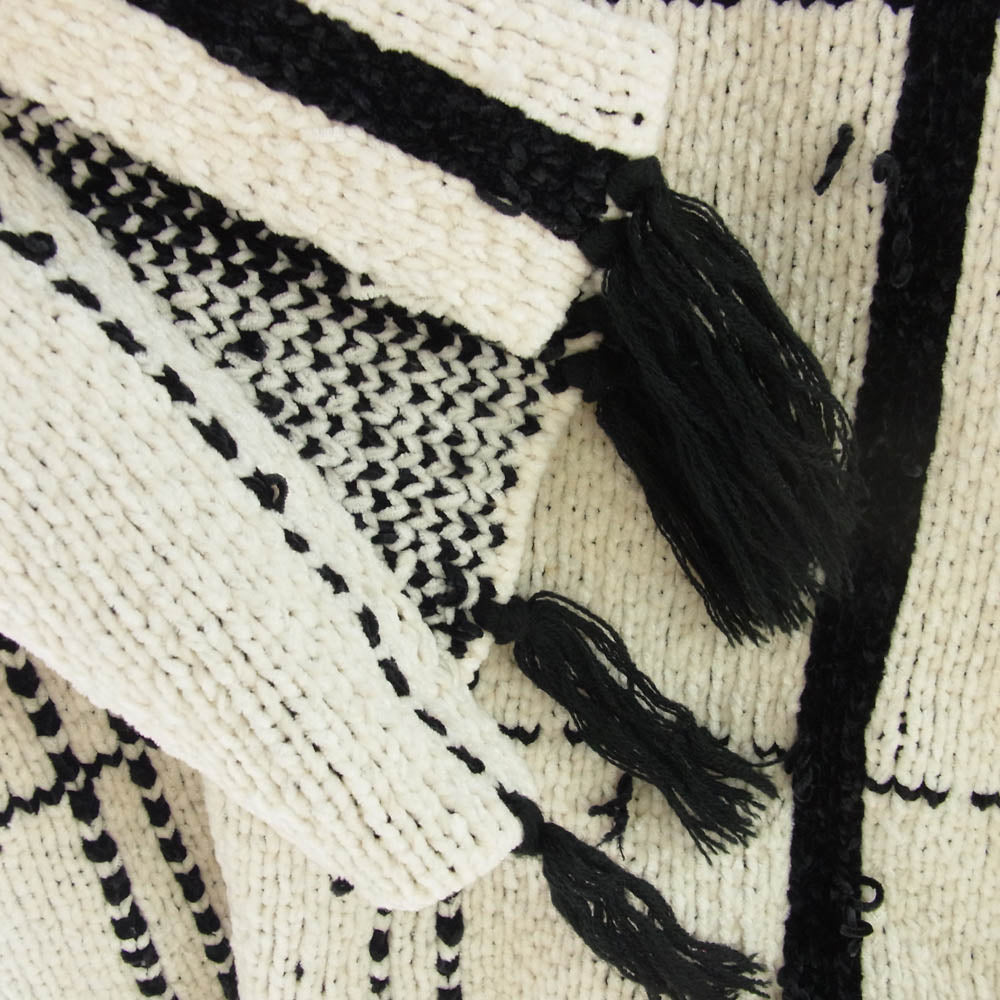 アメリ 1920131030 SHOUJI BRAID KNIT ニット セーター ホワイト系 ブラック系 F【中古】