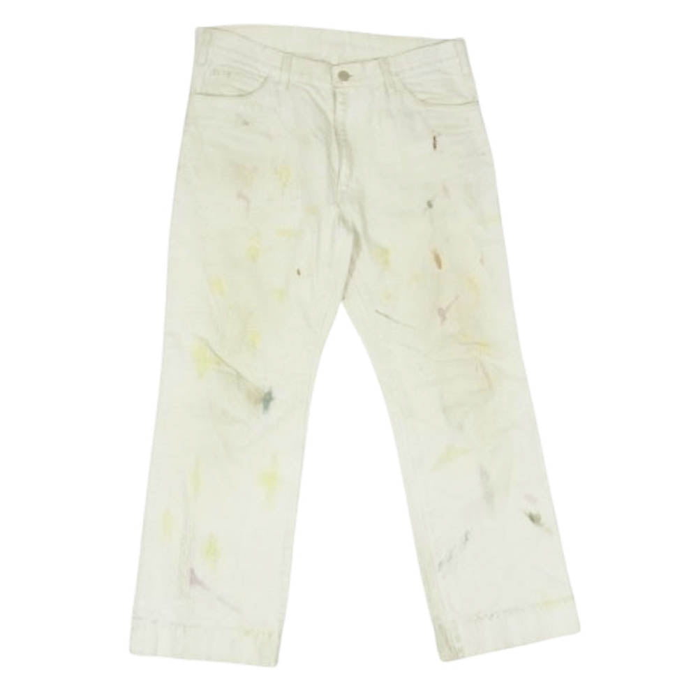 ウル 19SUP11C ペイント加工 パンツ ホワイト系 2【中古】