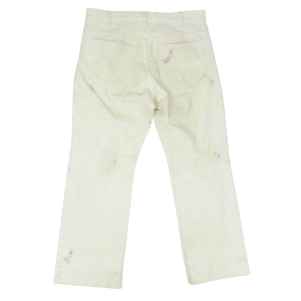 ウル 19SUP11C ペイント加工 パンツ ホワイト系 2【中古】