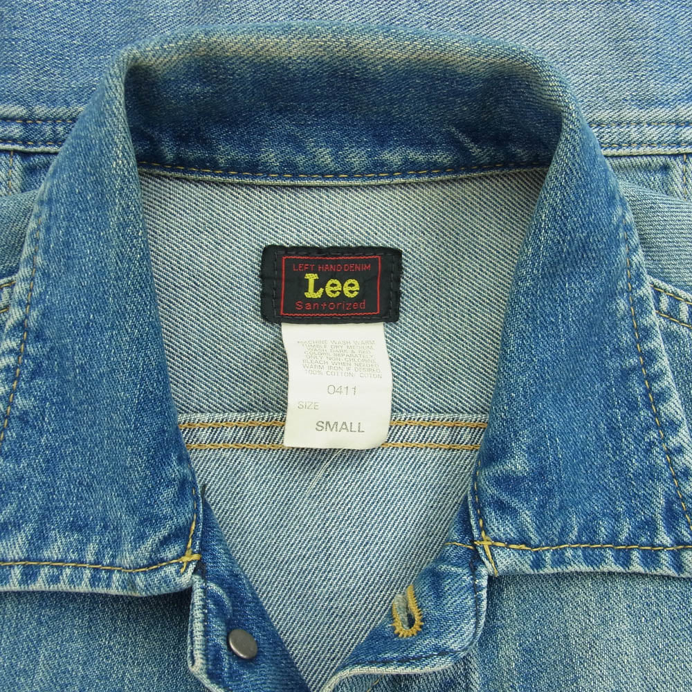 Lee リー 0411 デニム ジャケット インディゴブルー系 S【中古】