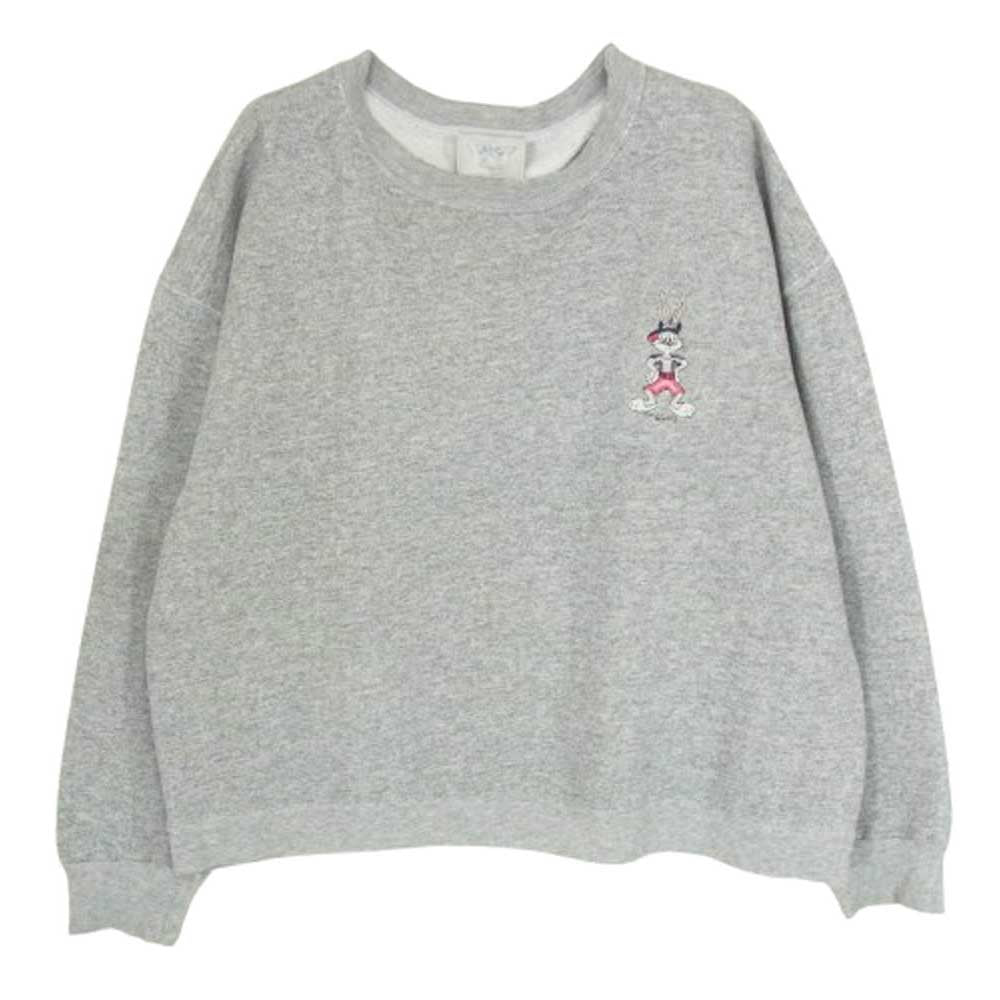 デリタ Looney Tunes ラビット 刺繍 スウェット グレー系 XL【中古】