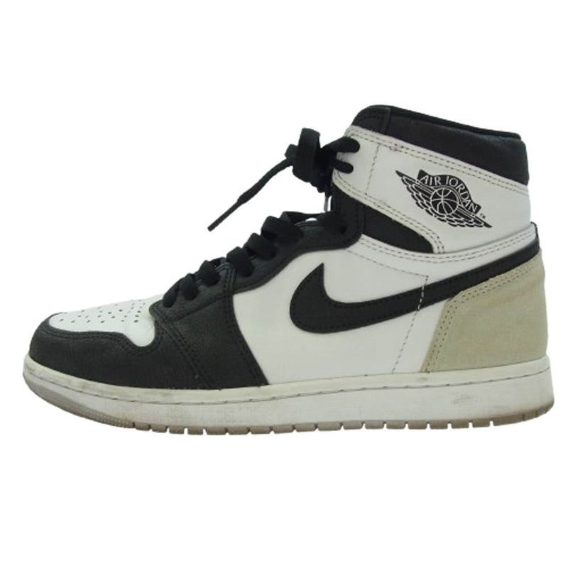 NIKE ナイキ Air Jordan 1 High OG Bleached Coral エアジョーダン 1 ハイ OG ブリーチド コーラル スニーカー ホワイト系 ブラック系 26cm【中古】