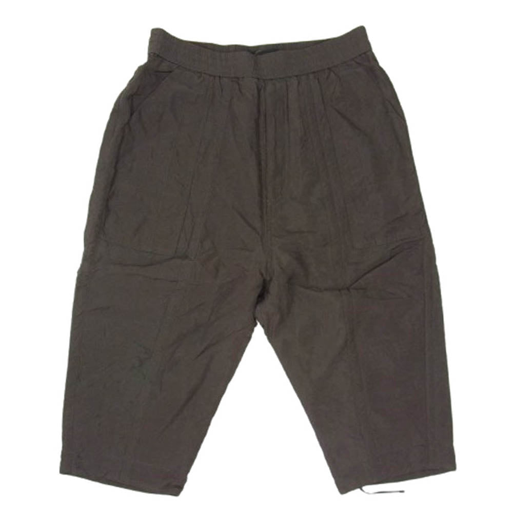 JULIUS ユリウス 10AW キュプラ ツイル アンクル イージー ショート パンツ ショーツ カーキ系 2【中古】