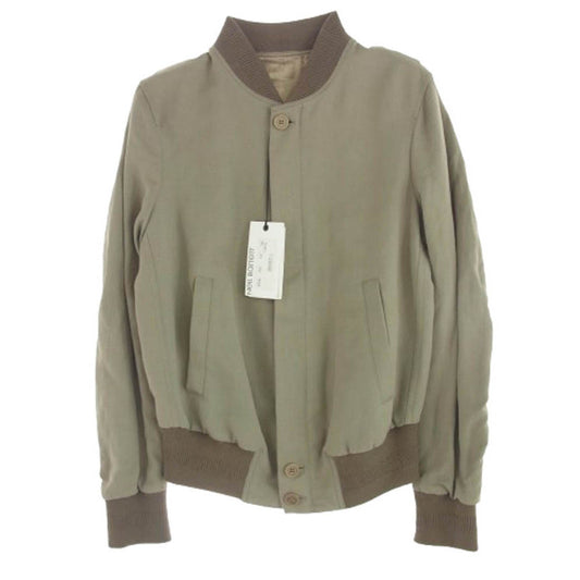 NEIL BARRETT ニールバレット BSP85V スキニー イレギュラー ヘムボンバー ジャケット チャコール系 ライトブラウン系 XXS【中古】