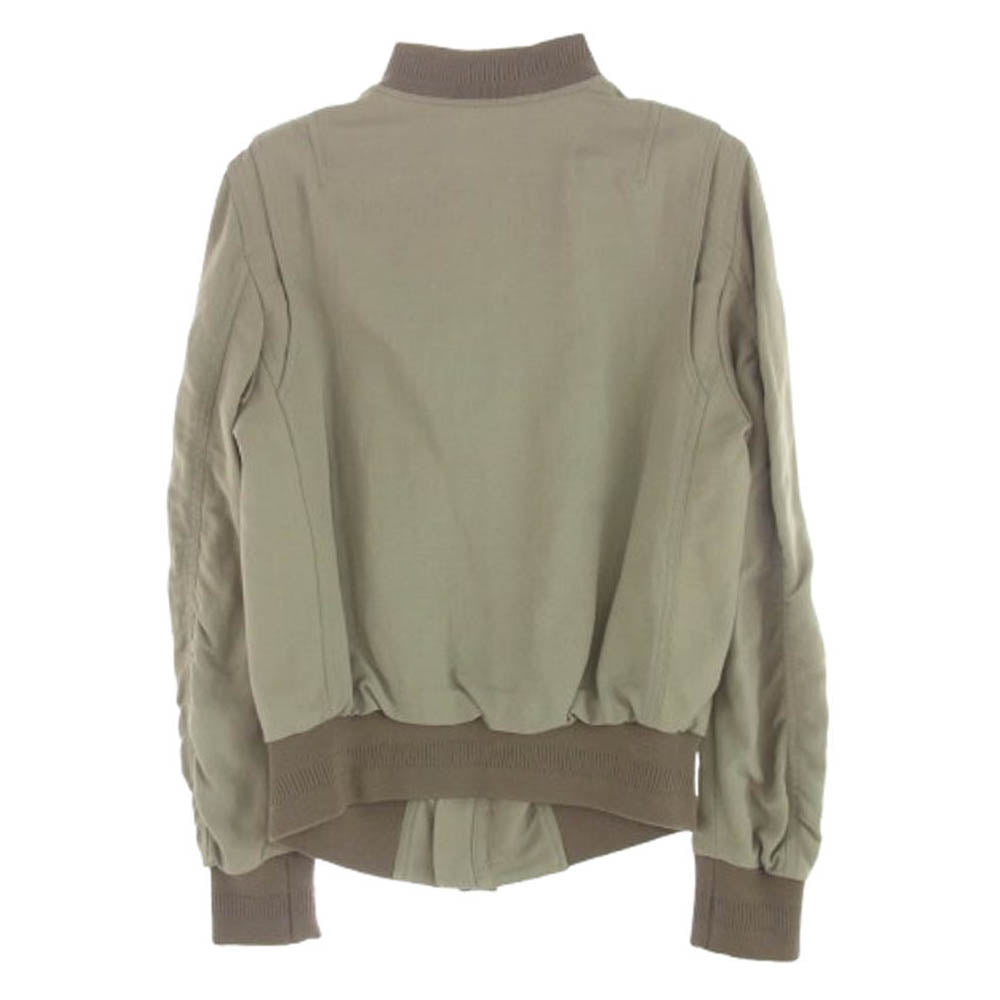 NEIL BARRETT ニールバレット BSP85V スキニー イレギュラー ヘムボンバー ジャケット チャコール系 ライトブラウン系 XXS【中古】