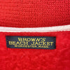 BROWNS'S BEACH ブラウンズビーチ ビーチ クロス ジャケット ウール ジップアップ ジャケット レッド系 38【中古】