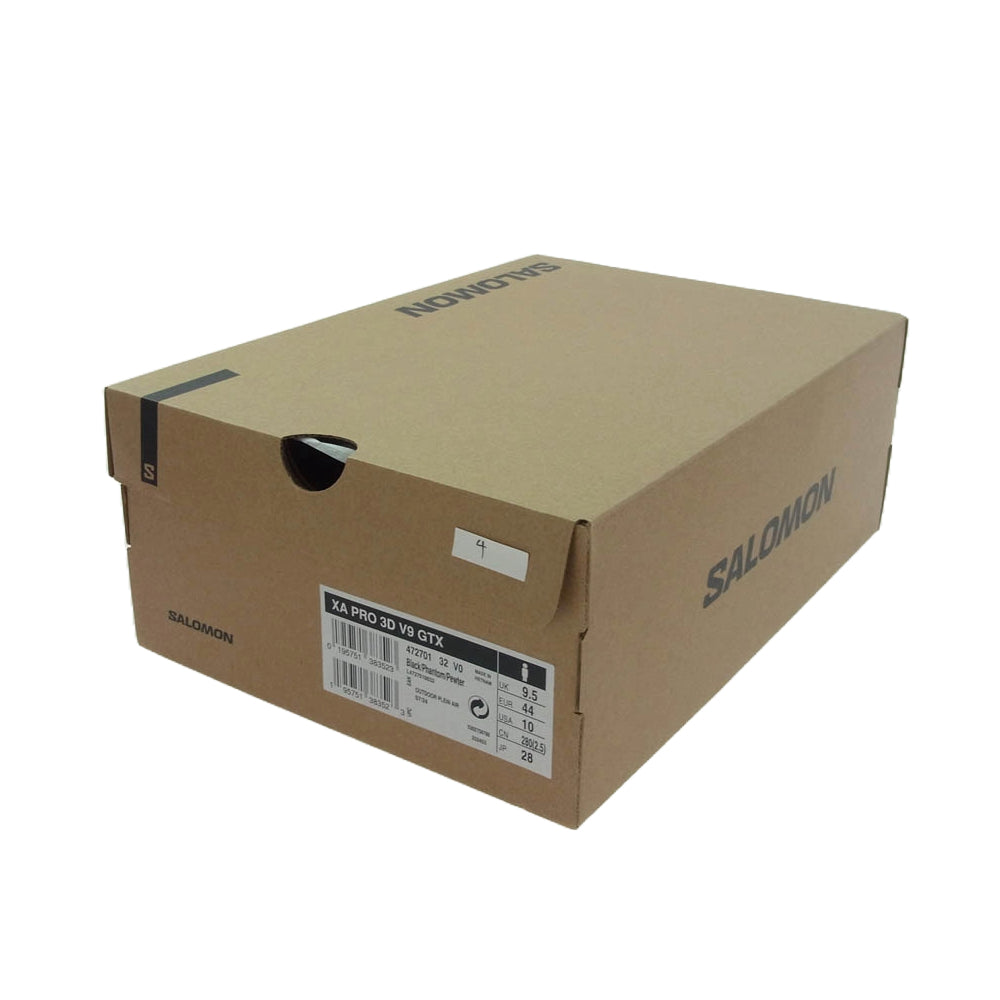 salomon サロモン 472701 XA PRO 3D V9 GORE-TEX ゴアテックス スニーカー ブラック系 28cm【新古品】【未使用】【中古】
