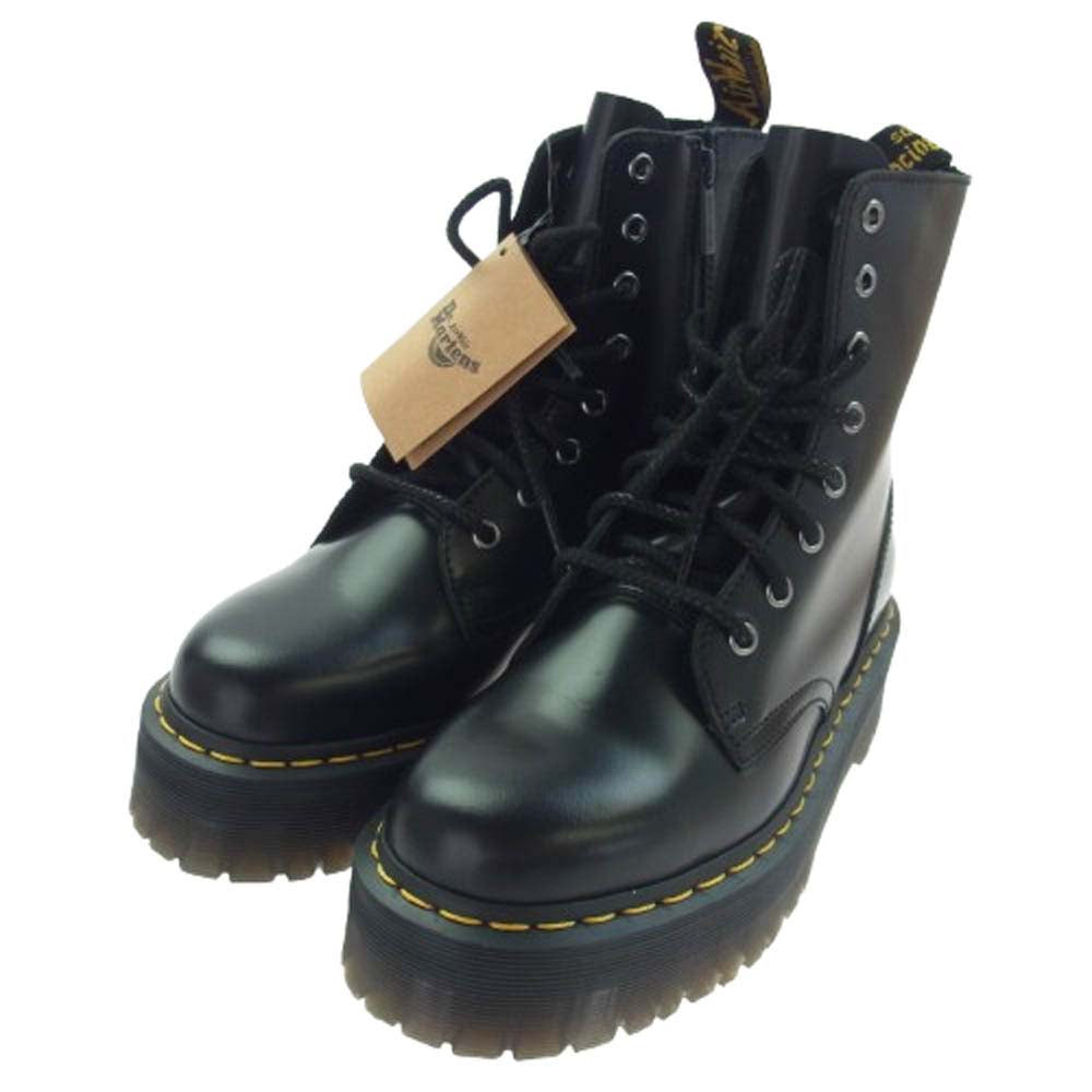 Dr.Martens ドクターマーチン JADON 8ホール レザー ブーツ ブラック系 UK6【極上美品】【中古】