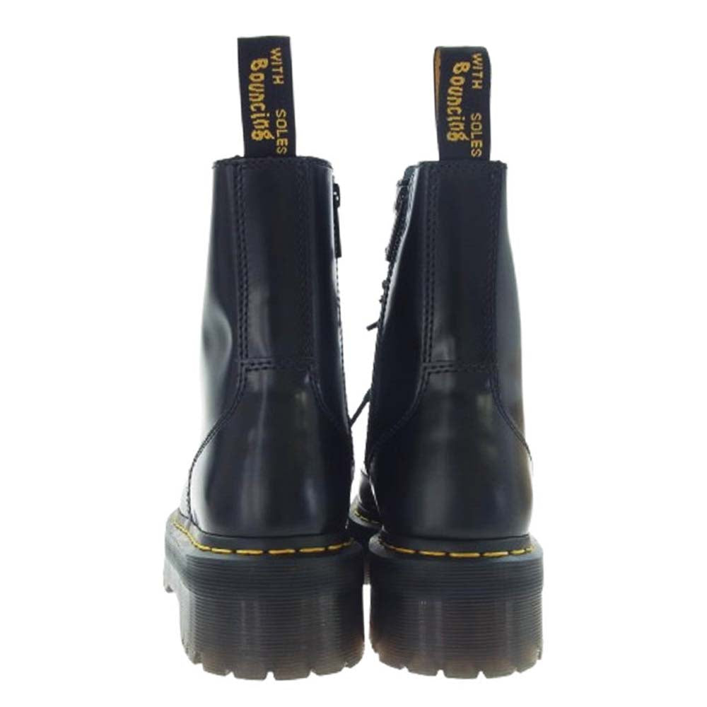 Dr.Martens ドクターマーチン JADON 8ホール レザー ブーツ ブラック系 UK6【極上美品】【中古】