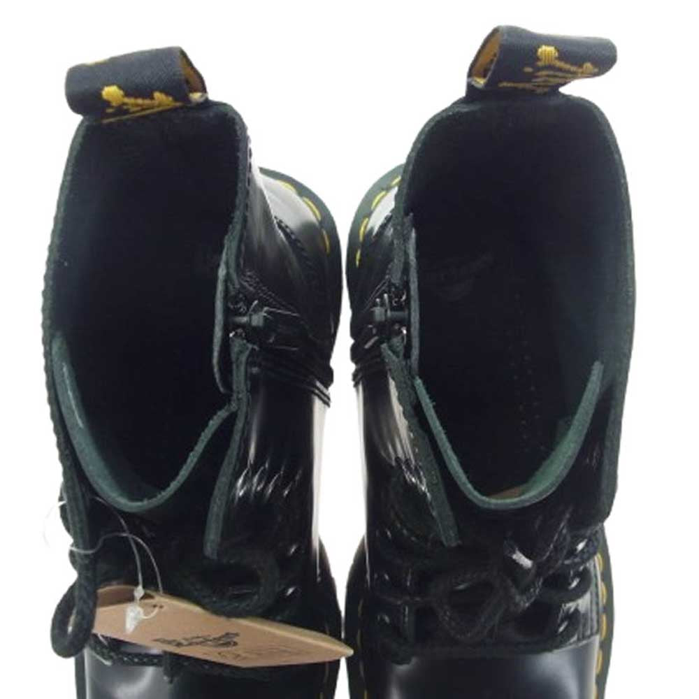 Dr.Martens ドクターマーチン JADON 8ホール レザー ブーツ ブラック系 UK6【極上美品】【中古】