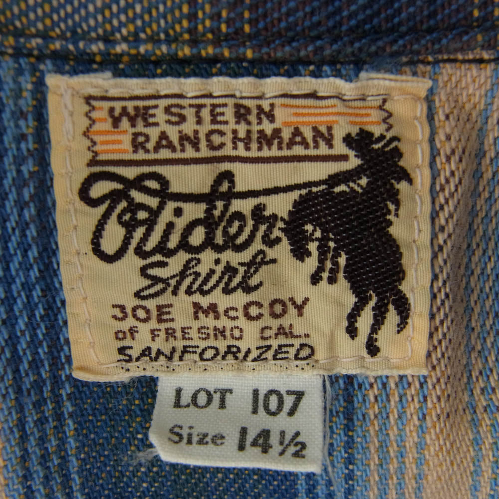 The REAL McCOY'S ザリアルマッコイズ LOT 107 Joe McCOY チェック 長袖 ウェスタン シャツ マルチカラー系【中古】