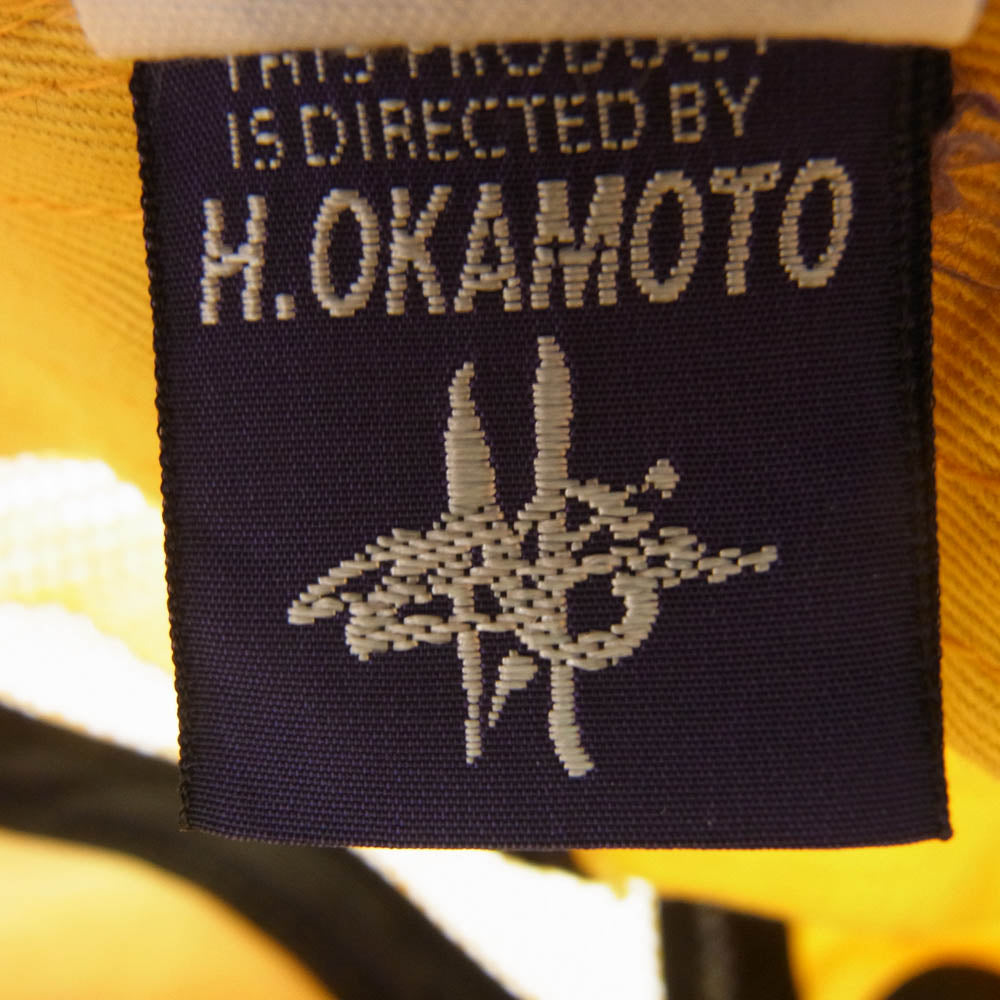 TOY'S McCOY トイズマッコイ 世田谷ベース U.S.MARINES ワッペン 刺繍 迷彩 カモフラ メッシュ キャップ イエロー系【中古】