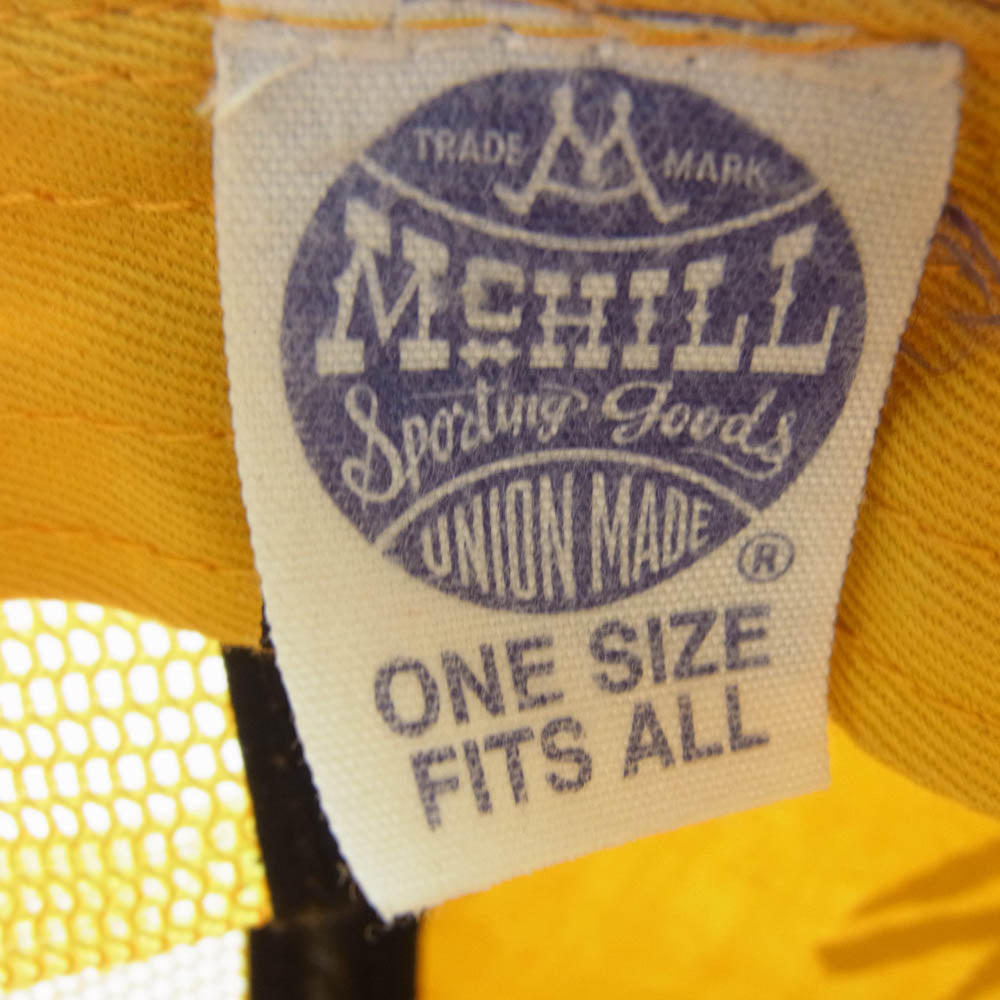 TOY'S McCOY トイズマッコイ 世田谷ベース U.S.MARINES ワッペン 刺繍 迷彩 カモフラ メッシュ キャップ イエロー系【中古】